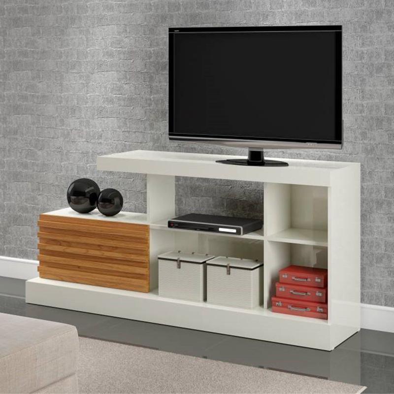 Rack 150cm c/ 01 Porta de Correr Miami Dalla Costa - Off White